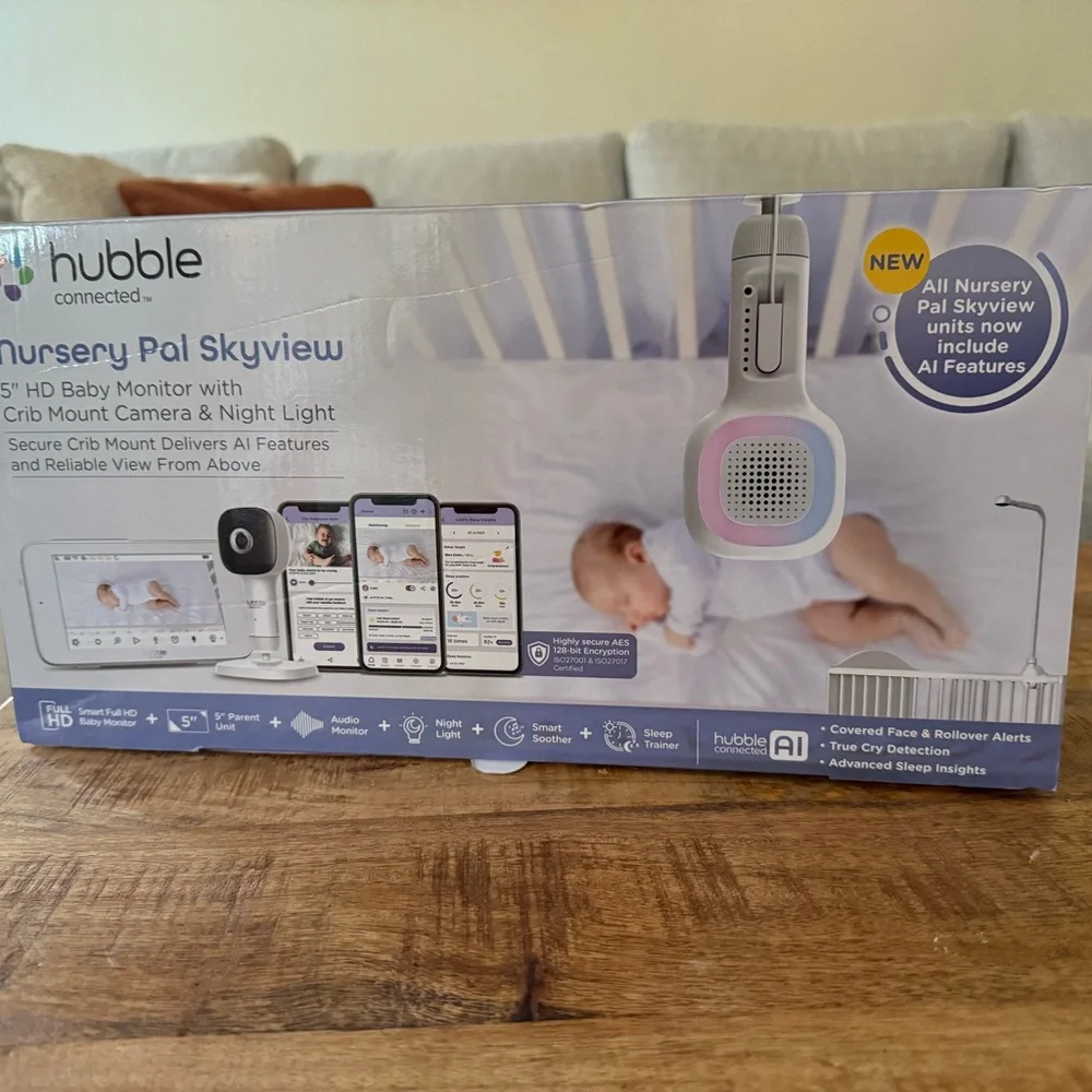 Nursery Pal Skyview Baby Monitor with Camera - White